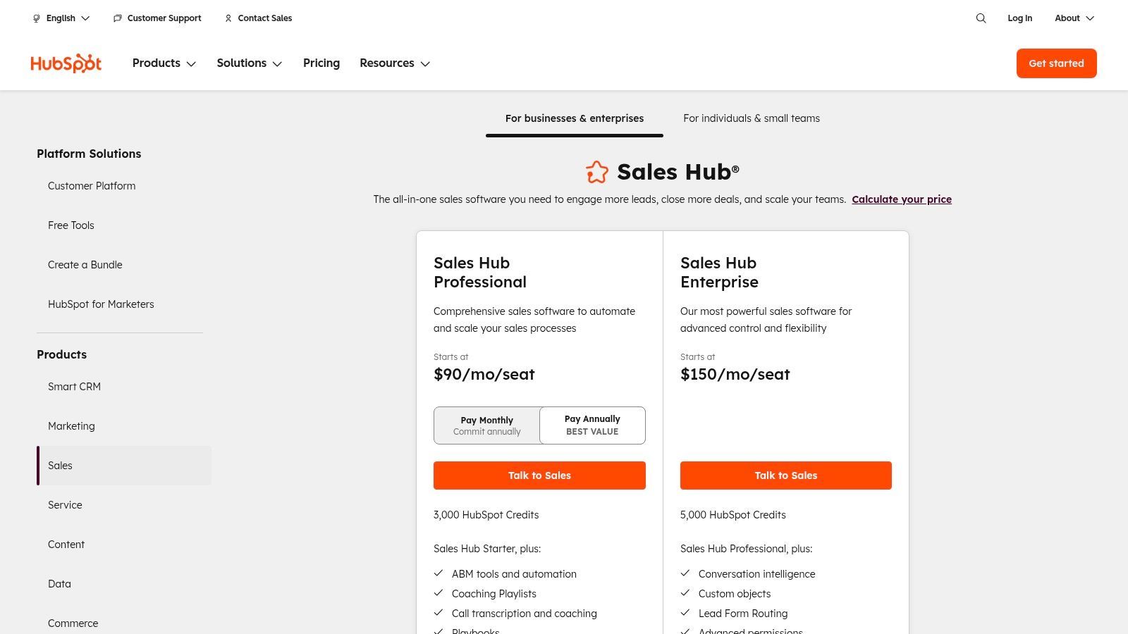 HubSpot Sales Hub