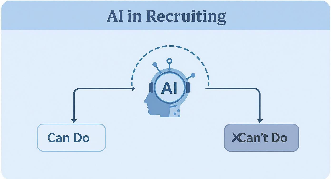 Infographic about ai in recruiting: what it can and can’t do right now