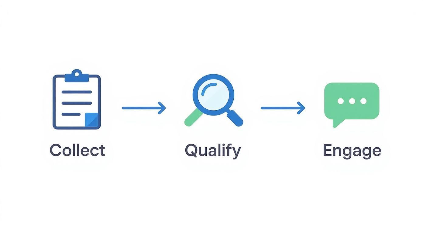 Infographic about marketing your lead-list