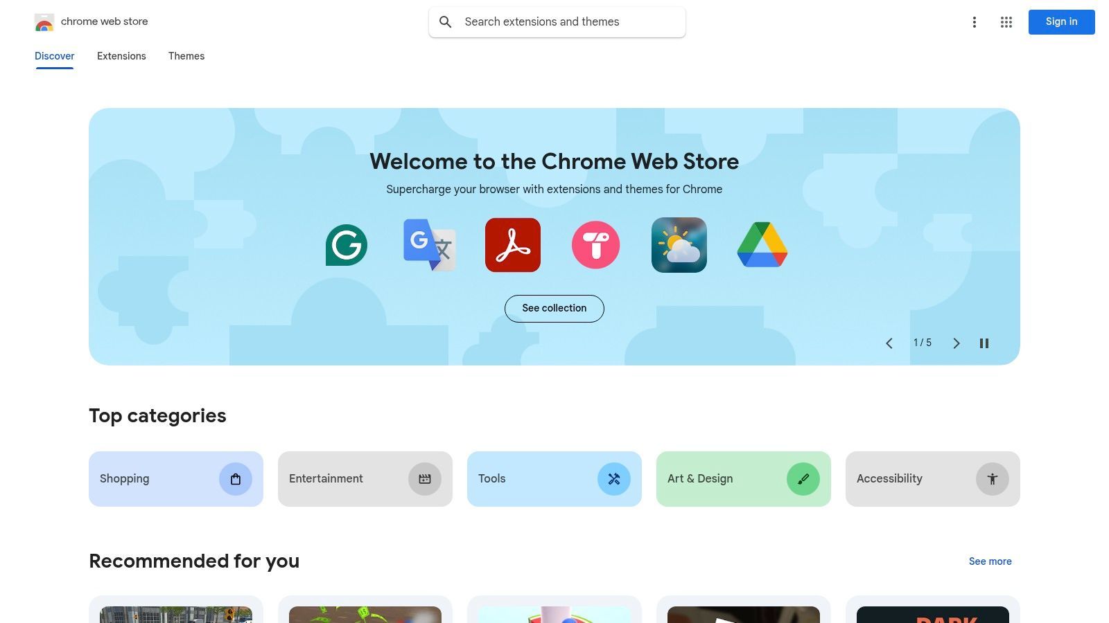 Chrome Web Store (Google)