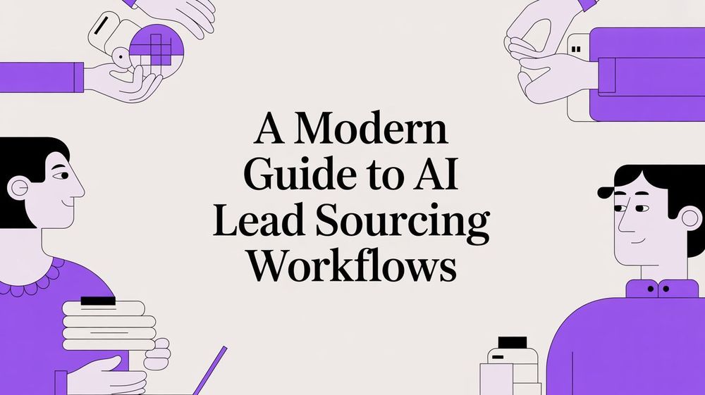 A Modern Guide to AI Lead Sourcing Workflows
