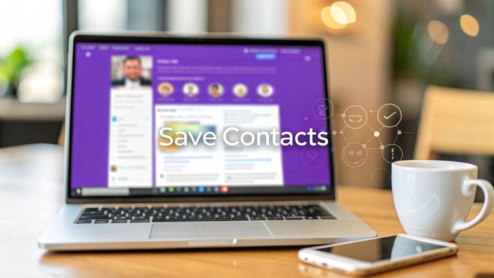 How to Save Contacts in One Click: The Modern Professional's Guide