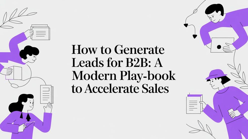 How to Generate Leads for B2B: A Modern Playbook to Accelerate Sales