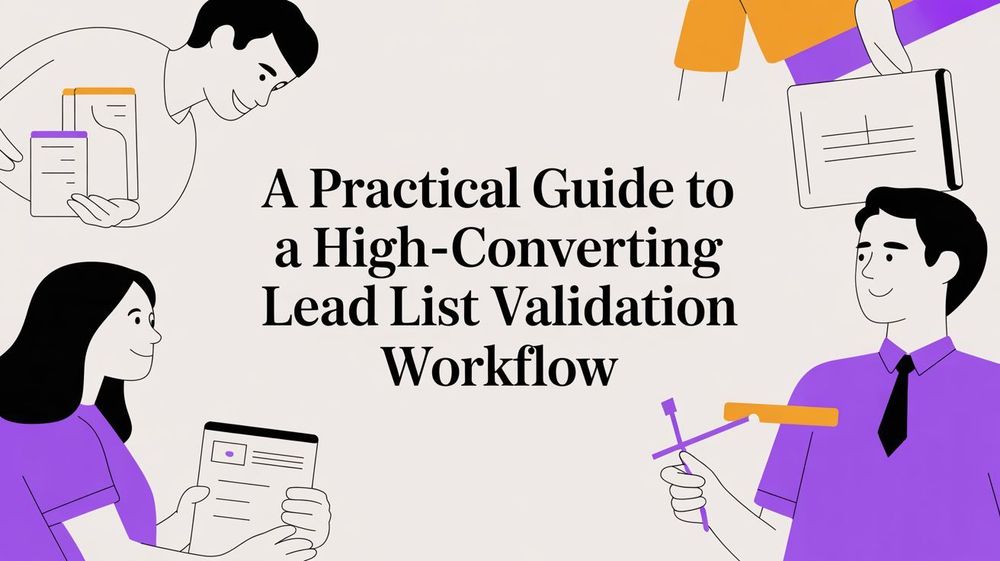 A Practical Guide to a High-Converting Lead List Validation Workflow