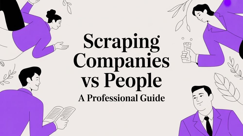 Scraping Companies vs. People: A Professional's Guide